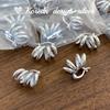 Diseño Creativo Coreano Nicho Gama Alta Versátil Plata Brillante Joyería Plata de Ley S925 Pendientes Espirales Curvos para Mujer
