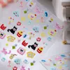 Cyansea Transfronterizos Populares Estilo Ins Lindo Dibujo Animado Gato Tostada Pegatinas para Uñas Decoración de Teléfono DIY