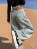 Jeans de Pierna Recta Lavado Claro Retro Americano para Mujer Petite 2026 Otoño Nuevos Pantalones de Cintura Alta Pierna Estrecha Pierna Ancha