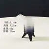 Taza Antigua Creativa para Uso en Casa, Taza Retro de Té con Leche de Qin Shi Huang, Taza Antigua de Tres Patas, Taza Imperial Negra con Degradado Escarchado