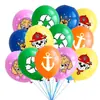 Set de Globos de Dibujos Animados Transfronterizo Globos de 12 pulgadas para Animación, Películas, TV, Juegos, Fiesta de Cumpleaños Infantil Globos de Dibujos Animados