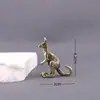 Canguro Koala de Latón Puro Sólido Divertido Retro Viejo Mascota de Té Decoración Escritorio Oficina Manualidades Pequeños Adornos