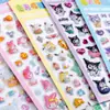Pegatinas de Relieve Estéreo de Dibujos Animados Lindas Divertidas 3D Luminosas de Diamantes de Cristal Pegatinas Decorativas para Funda de Teléfono de Niña