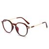 2411 Armazones de Gafas Poligonales para Hombre y Mujer Tendencia Coreana Armazones Asimétricos para Estudiantes con Receta Armazones para Miopía con Luz Anti-Azul