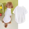 Estilo retrô pet roupas de duas pernas cor sólida malha respirável fresco verão primavera Bomei VIP Schnauzer T-shirt