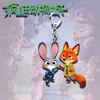 Impresión Plana 2D Animales Locos 2 Imán para Refrigerador Nick Judy Llavero Acrílico Mochila Colgante Lindo