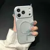 Textura de Gaze Instantânea Janela Grande Case Magnético para Celular Compatível com Apple 17PROMAX Toque Premium 16/15 Tendência 13