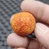 Contas fluorescentes flutuantes de água salgada de 30mm com cera de abelha regrain cera de abelha artificial contas de cera de abelha laranja acessórios de joalheria DIY