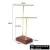 Set Creativo de Soporte para Joyería Accesorios de Utilería Madera de Nogal Soporte para Aretes Soporte para Anillos Bandeja para Joyería Bandeja de Almacenamiento para Joyería