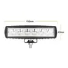 Luz de Trabalho LED para Carro 18W Mais Vendida da Amazon Luz Auxiliar de Engenharia Luz Diurna Modificada para Veículo Off-Road Linha Única