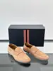 Mocassins Simples de Couro Genuíno Masculino ZEG Camurça Slip-on Salto Baixo Sapatos Casuais de Negócios Transfronteiriço Multicor Origem