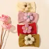 Venta Caliente de Exportación Europea y Americana Diademas y Accesorios para el Cabello de Bebé Diadema de Nylon Suave con Flor para Bebé Niña Diadema Suave para Cabello de Bebé 5129