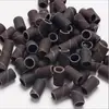 Cabezal especial para limado de uñas transfronterizo máquina lijadora de anillo de arena para uñas de nivel superior anillo de arena para uñas blanco y negro 100 granos/bolsa en stock