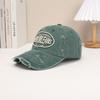 Gorra de Pato Lavada Bordada Estilo Retro Americano para Celebridad de Internet Femenina Blogger Versátil Elegante Agujero Protección Solar Gorra de Béisbol Tendencia Hombres