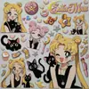 Adesivos da Sailor Moon para Apple iPhone 17 Decoração para Nail Art Tablet Desenho Animado Tsukino Usagi Anime Planejador