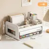 Caixa de armazenamento de mesa, estilo gaveta, transparente, para organizar material de escritório e itens diversos em uma mesa, organizador de mesa de escritório, caixa de armazenamento