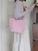 Bolso de mano de nailon simple estilo coreano, Bolso tipo cesta de gran capacidad, Bolso cubo ligero para el hombro o debajo del brazo para el día a día de las mujeres