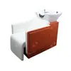 Sillón de Lavacabezas Pequeño para Barbería, Silla de Lavado Sentado, Lavabo Cerámico Especial para Salón de Belleza, Cama de Lavado Profundo