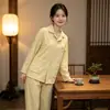 2026 Novo Conjunto de Pijama Coral Fleece Outono e Inverno Espessado Quente Ilha de Lã Pijamas para Mulheres Outono e Inverno