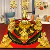 Cabaça, Tartaruga Dragão, Sapo Dourado, Pixiu, Unicórnio, Bússola, Tigela do Tesouro, Decoração de Casa, Loja, Ornamento de Mesa de Escritório, Presente para Negócios