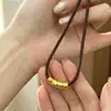 Loja Dourada Mesmo Estilo Colar Trançado de Tubo Curvo, Novo Estilo Chinês, Moderno, Luxo Leve, Sensação de Alta Qualidade, Acessório de Corrente para Clavícula Versátil e Personalizado para Mulheres