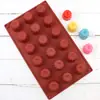 Dubi Kit com 18 Peças Tubo de Flor Molde de Chocolate Artesanal DIY Silicone para Assar Molde de Gelatina Molde para Bolo Mousse