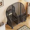 Cesta de Armazenamento para Tapete de Yoga com Rodas Prateleira para Equipamentos de Fitness Organizador de Ferramentas Esportivas Cesta de Armazenamento para Bola de Basquete Halteres