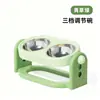 Acero Inoxidable Transfronterizo Doble Tazón Altura Ajustable Tazón para Gatos Tazón de Comida para Gatos Tazón para Perros Cuello Inclinable Protección del Cuello Suministros para Mascotas