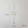 Decoração de Natal Transfronteiriça Floco de Neve de Acrílico Gelo Pendurado Cordão Acessórios para Árvore de Natal Pingente Decoração de Natal Enfeites Pendurados
