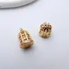 Ouro Cobre Banhado Preservador de Cor Múltiplo Pendurado Nuvem Auspiciosa Floco de Neve Poroso Etiqueta DIY Estilo Antigo Grampo de Cabelo Pingente de Borla Material de Pingente
