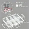 Caja de Herramientas con Ranura para Tarjetas de 8 Compartimentos para Organizar y Clasificar Accesorios, Ferretería, Componentes Electrónicos, Equipo de Pesca y Dispositivos Portátiles