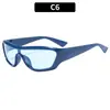 Nuevas Gafas de Sol Futuristas Todo en Uno Punk Hip-Hop Modernas Moda Europea y Americana Combinan con Todo Protección Solar Gafas de Sol Transfronterizas
