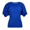 Nova Camiseta de Verão 2026 com Gola Redonda, Manga Curta, Design Único, Mangas Dobráveis, Caimento Solto, Emagrecimento, Versátil para Mulheres