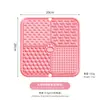 Tapete para Lamer Perros, Pad para Lamer Mascotas de Grado Alimenticio, Ventosa de Silicona, Tapete de Alimentación Lenta, Tazón de Alimentación Lenta Anti-Ahogo con Raspador