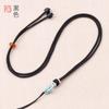 Nudo hoyuelo Cuerda Ruyi DIY Cuentas de jade cera de abeja Enrollado a mano Colgante de jade Hetian para hombre y mujer Cordón al por mayor