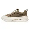 Zapatos Casuales de Suela Gruesa para Hombre Tendencia Estilo Hong Kong Zapatos para Senderismo y Viajes Cotidianos Otoño e Invierno Estudiantes Jóvenes de Caña Baja Zapatos Deportivos Tipo Pan