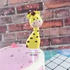 Decoração de Bolo de Assar Floresta Animais Pequenos Leão Tigre Elefante Girafa Macaco Panda Dinossauro Argila Macia Plug-in