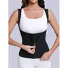 Top Modelador de Corpo de Alta Elasticidade Transfronteiriço, Cinto Apertador de Barriga, Cinto Emagrecedor, Modelador Corporal, Colete Corretor de Postura, Cinto Apertador de Barriga com Zíper