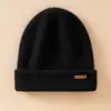 Gorro Cálido 100% Cachemir Puro para Hombres y Mujeres, Nuevo Gorro de Lana Tejido de Invierno, Gorro Casual, Gorro para el Frío al Aire Libre