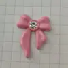 Estrella plateada lazo diamante AB accesorios de joyería DIY funda de resina para teléfono, materiales de decoración para agujeros de zapatos