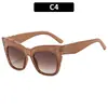 Gafas de Sol Versátiles Estilo Retro Europeo y Americano con Montura Grande Ojo de Gato, de Moda para Exteriores, Vacaciones, Viajes, Conducción, Protección Solar, Gafas de Sol Transfronterizas