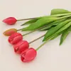 Tulipanes Artificiales Hidratantes de Tacto Realista, Flores Falsas de Alta Gama, Arreglos Florales de Mesa, Accesorios para Fotografía de Sala de Estar, Ramos Artificiales