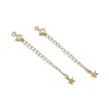 Hebilla Redonda Chapada en Oro de 14/18K sobre Hierro Recubierto de Cobre Cadena de Extensión para Pulsera Collar Accesorios para Joyería Hecha a Mano DIY