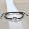 Mano rápida tiembla con pulsera de concha de gato para amantes tejida a mano cuerda de mano para novias para regalo de novia para estudiantes