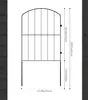 Cerca Decorativa de Jardim Transfronteiriça Ar Livre Anti-Ferrugem Malha de Arame Metal Garden Fence Cerca de Malha para Borda de Casa e Comunidade