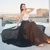 Falda grande de gasa de doble capa de 720 grados para baile moderno, baile de salón, falda larga para práctica de baile cuadrado, falda de baile Xinjiang