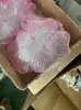 Lámpara Colgante de Hoja de Vidrio para Sala de Estar Accesorios de Lámpara de Cristal Piezas para Bricolaje Iluminación del Hogar Pantalla de Lámpara Vidrio Piezas Sueltas Accesorios Juego Completo
