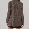 Jaqueta Blazer Clássica Xadrez Europeia e Americana 2025, Jaqueta Blazer Profissional Elegante e Fashion