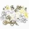 Accesorios de joyería de aleación de zinc vintage para bricolaje, productos de animales mixtos, colgante, color mixto enviado al azar
