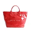 Bolsas de Tote de Color Sólido Personalizadas con Estampado de Letras de la Fábrica de Origen, Estilo Transfronterizo de Moda, Bolsos de Mano de Verano para Mujer Más Vendidos